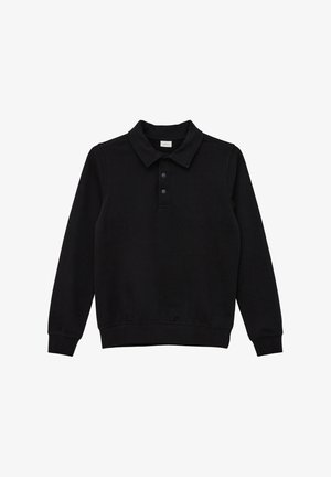 s.Oliver MIT KRAGEN - Poloshirt - schwarz