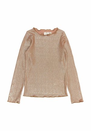 Top s dlhým rukávom - gold