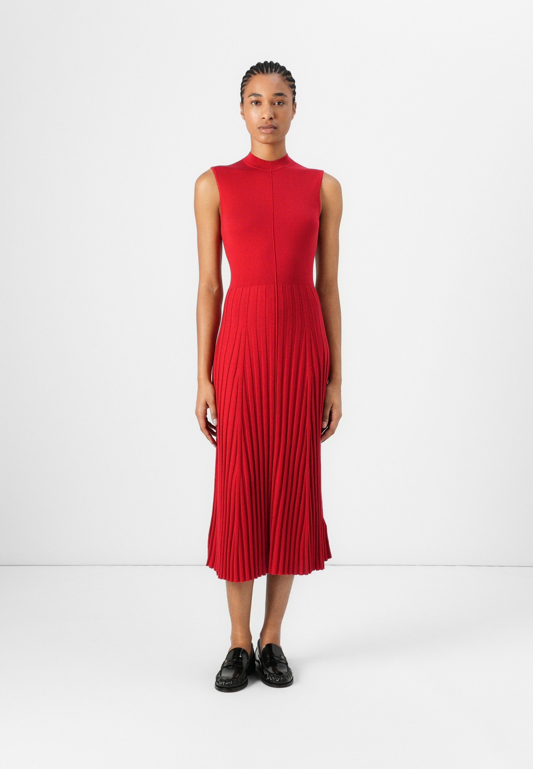 Tommy Hilfiger MOCK MIDI DRESS - Jumper dress - medium red/red - Zalando.ie