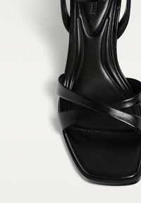 Stradivarius High heeled sandals - black