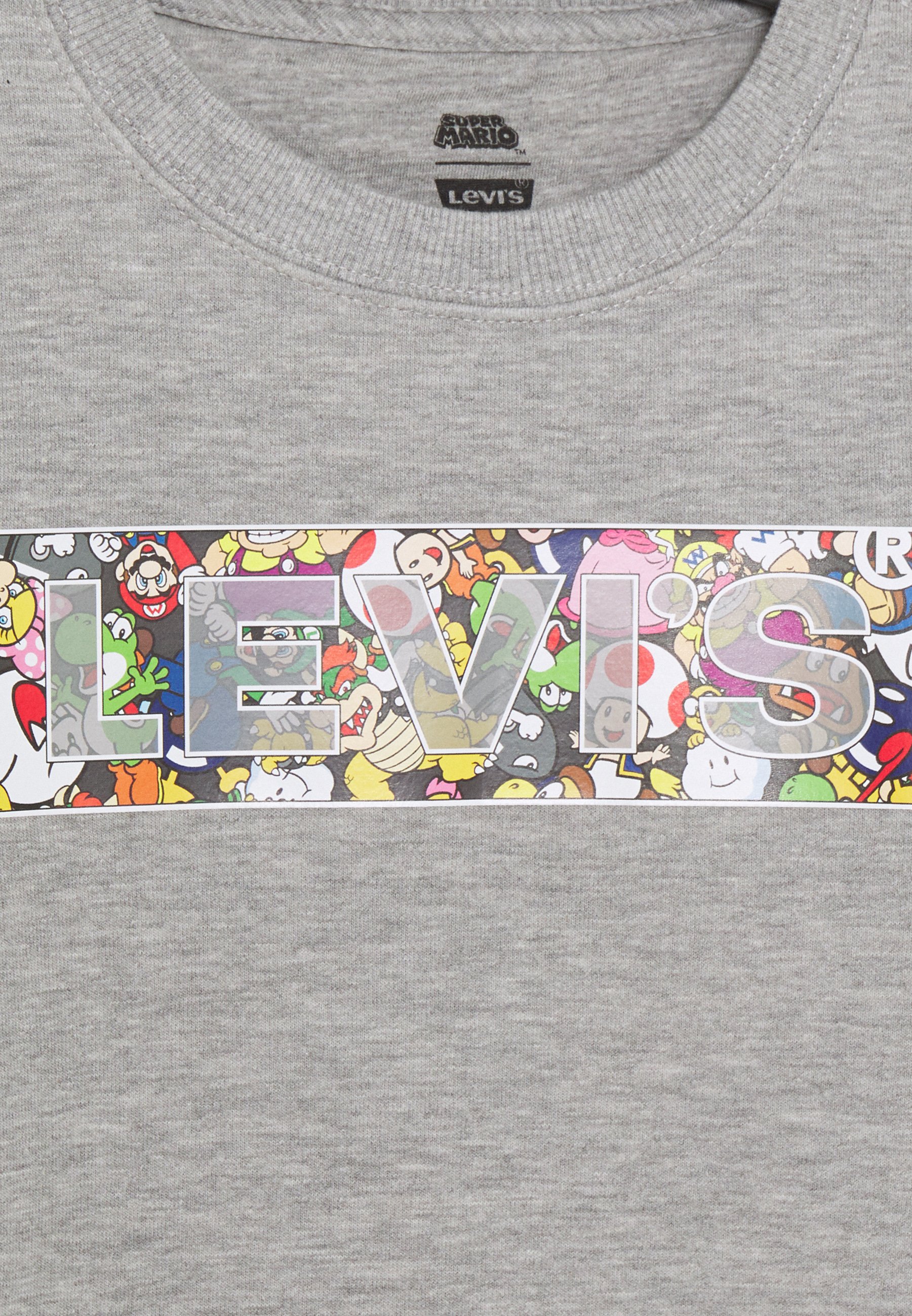 Levi's® POWER UP CREWNECK Sweater grey heather Zalando.nl Levi's® MARIO COIN CREWNECK Sweater grey heathergrijs