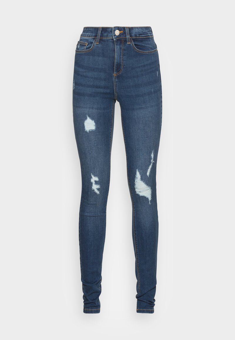Noisy May Jeans Skinny Fit blauw denim/bluedenim