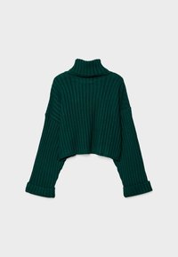 Stradivarius Strickpullover - mottled green