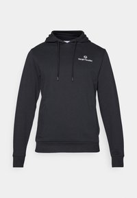 HASHTAG HOODIE SWEATER - Kapuzenpullover - black/white