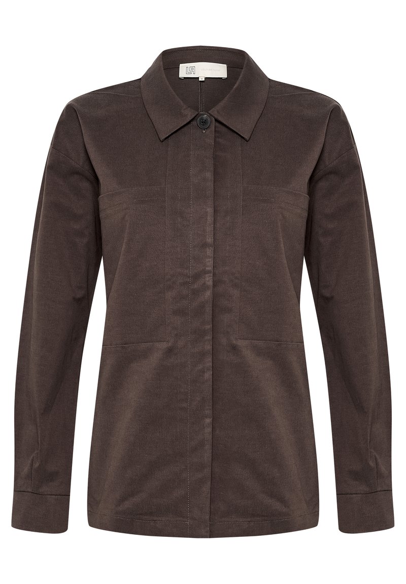 Lounge Nine Overhemd donkerbruin