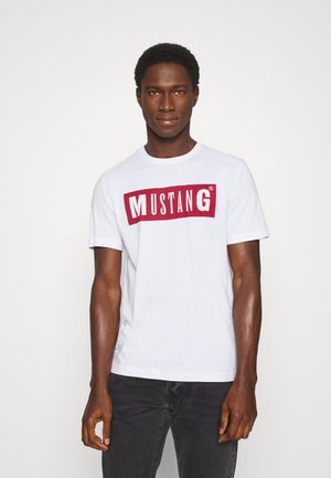 Mustang ALEX LOGO TEE - Print T-shirt - general white