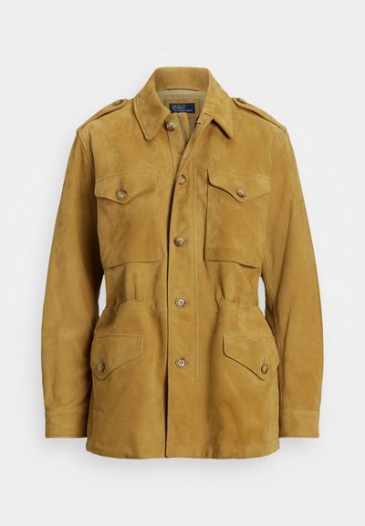 Polo Ralph Lauren LAMBSKIN SUEDE SURPLUS JACKET - Usnjena jakna - pecan
