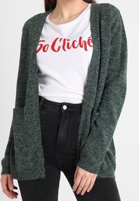 ICHI Kardigan - dark green