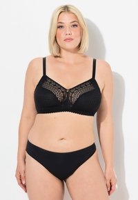 Ulla Popken - FREE GEOMETRIC - Underwired bra - black Thumbnail Image 1