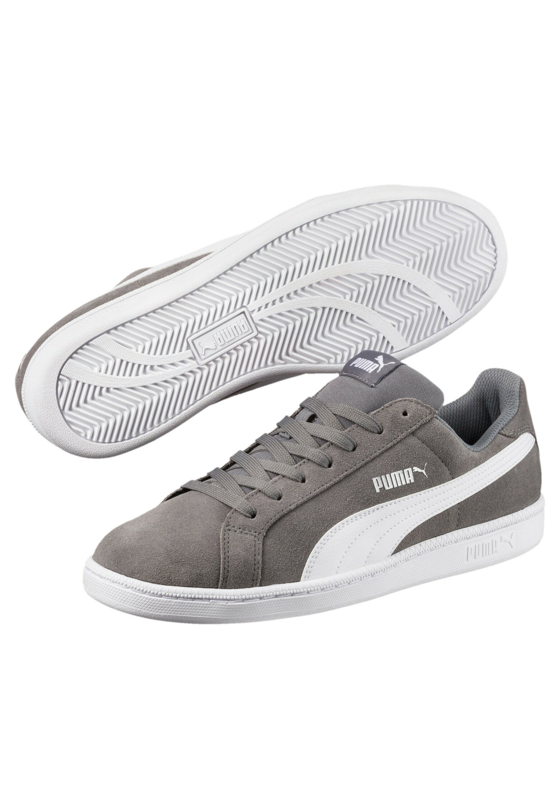 Puma SMASH - Sneaker low - quiet shade/ white/grau - Zalando.de