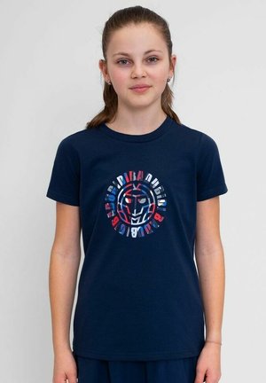 NEW YORK CHILL  - T-shirt print - dark blue rot blau