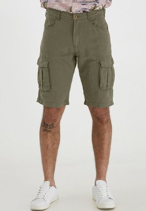 Solid SDPOVL CARGO LINEN - Shorts - ivy green