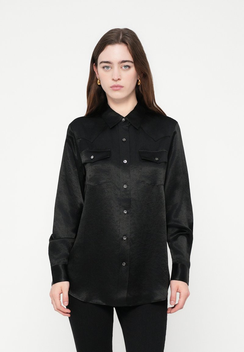 closed Overhemdblouse zwart