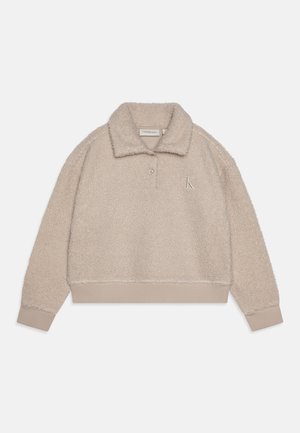 Calvin Klein Jeans FLUFFY COLLAR - Polárpulóver - chateau gray