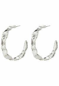 JULITA SEMI HOOPS - Uhani - silver