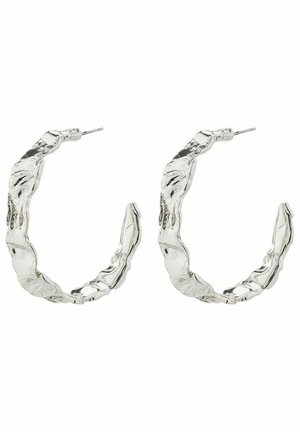 JULITA SEMI HOOPS - Earrings - silver plated