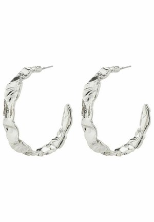 JULITA SEMI HOOPS - Øreringe - silver plated