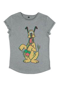 Henry Tiger DISNEY CLASSICS PLUTO HOLIDAY COLORS  - T-shirts print - melange grey