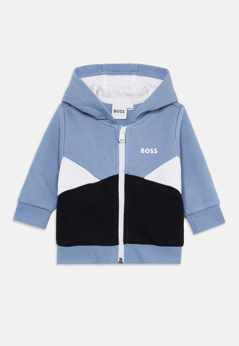 BOSS Kidswear Sweater met rits lichtbruin