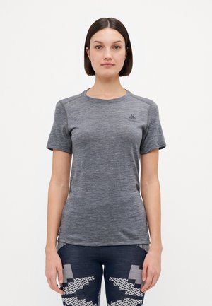 CREW NECK - Sportiniai marškinėliai trumpomis rankovėmis - steel grey
