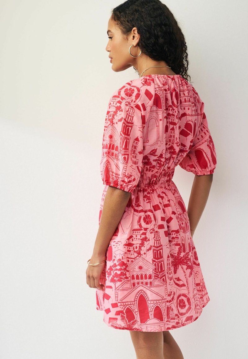 Next SHIRRED REGULAR FIT - Nappali ruha - pink