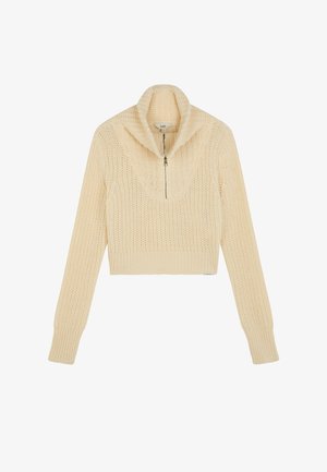 Lee, HALF ZIP - Striktrøje - ecru