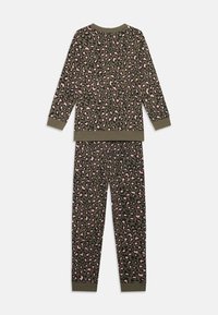 Friboo LEOPARD PRINT TRACKSUIT SET - Tuta - black/ tan