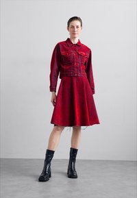 Ksenia Schnaider SKIRT WITH BACK PART - A-linjekjol - red