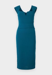 Não selecionado, dark teal blue