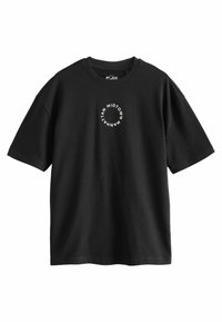 Tricou cu imprimeu - black manhattan