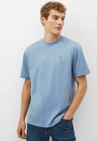 Next 4 PACK REGULAR - T-paita - stone charcoal light blue mushroom