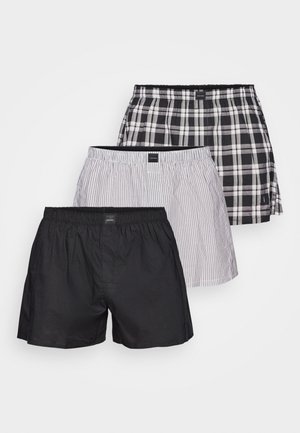 100% COTTON 3 PACK - Boxershorts - black