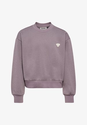 Hummel, HUMMEL HMLJR LOOSE GLITTER CREWNECK BEE - Sweatshirt - gray ridge