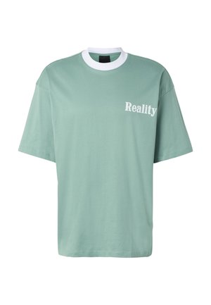 2Y Premium, 2Y PREMIUM REALITY OVERSIZED T-SHIRTS - T-shirt imprimé - green