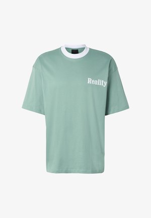 2Y Premium, 2Y PREMIUM REALITY OVERSIZED T-SHIRTS - T-shirt imprimé - green