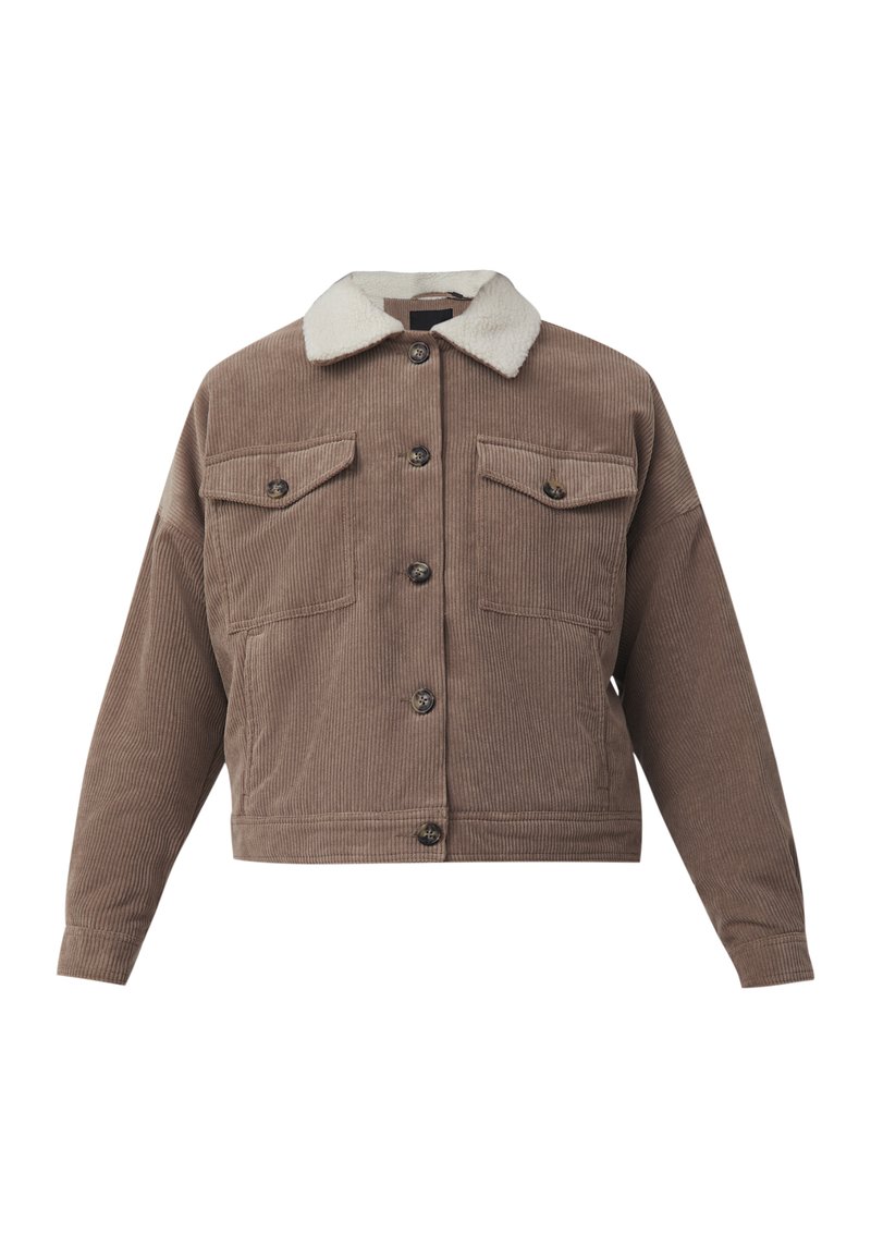 Damen Leichte Jacken | Finn Flare Winterjacke dark beige/beige - HY82191 Damen Leichte Jacken | Finn Flare Winterjacke dark beige/beige - HY82191