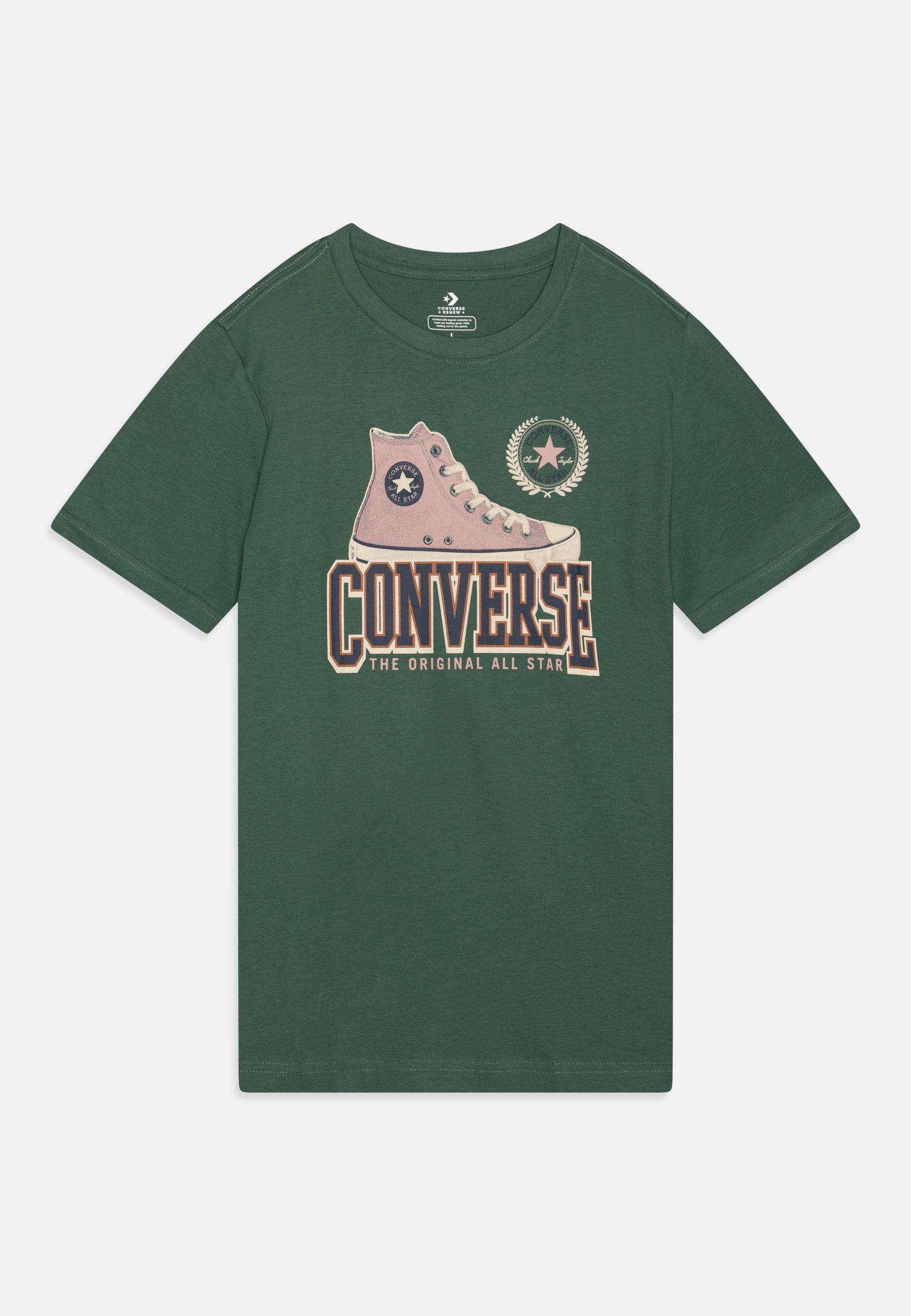 Converse SCRIPT SNEAKER TEE T-shirt con stampa admiral elm