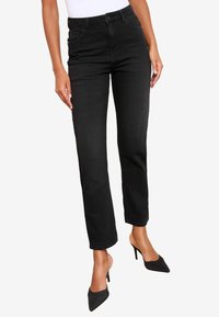 PETITE FIT - ANKLE  - Jeans Straight Leg - black denim