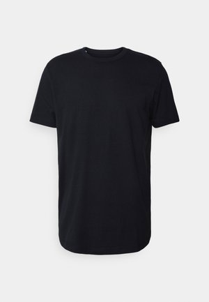 SLHRELAXLONG DAVID O NECK TEE CAMP - Basic T-shirt - jet black