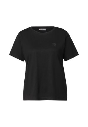 Street One, T-SHIRT MIT RUNDHALS UND EMBROIDERY DETAIL - T-shirt basique