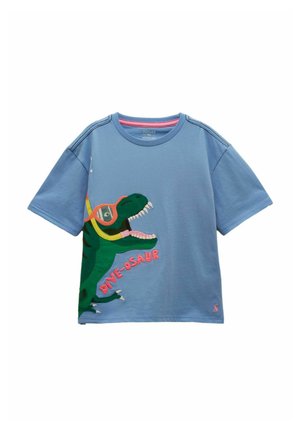 Joules, REGULAR FIT - BOYS ARCHIE APPLIQUE GRAPHIC T-SHIRT  . - T-Shirt print - blue dino