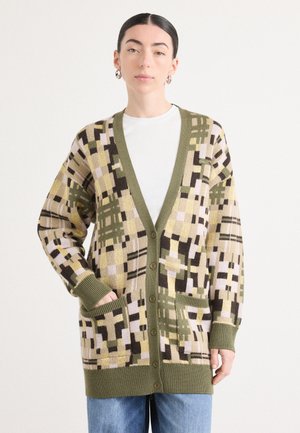 Strickjacke - olive/viennese/nidus/port/sesame