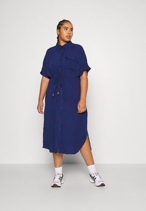CARCORIS CALF SHIRT DRESS - Paitamekko - maritime blue