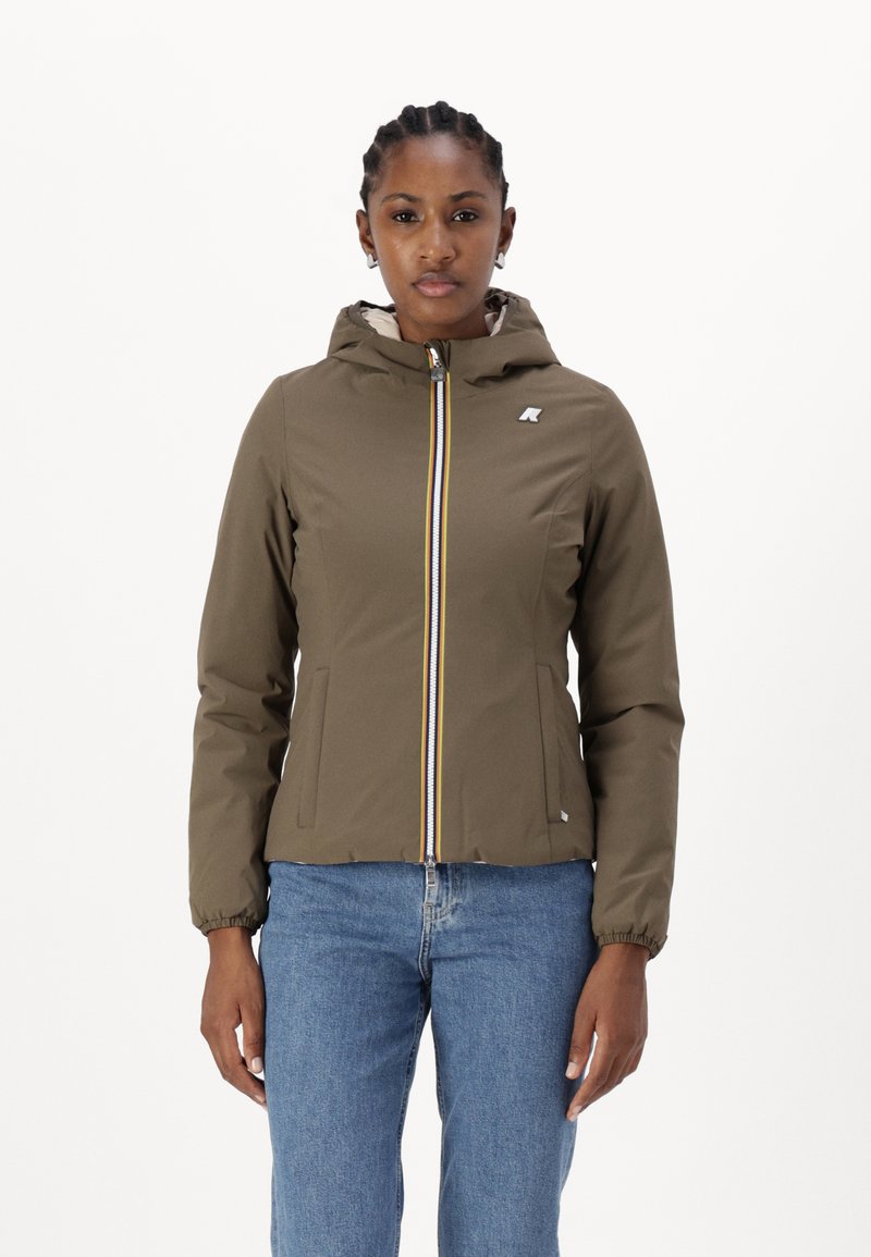 K-Way REVERSIBLE WARM DOUBLE - Veste mi-saison - brown/pink