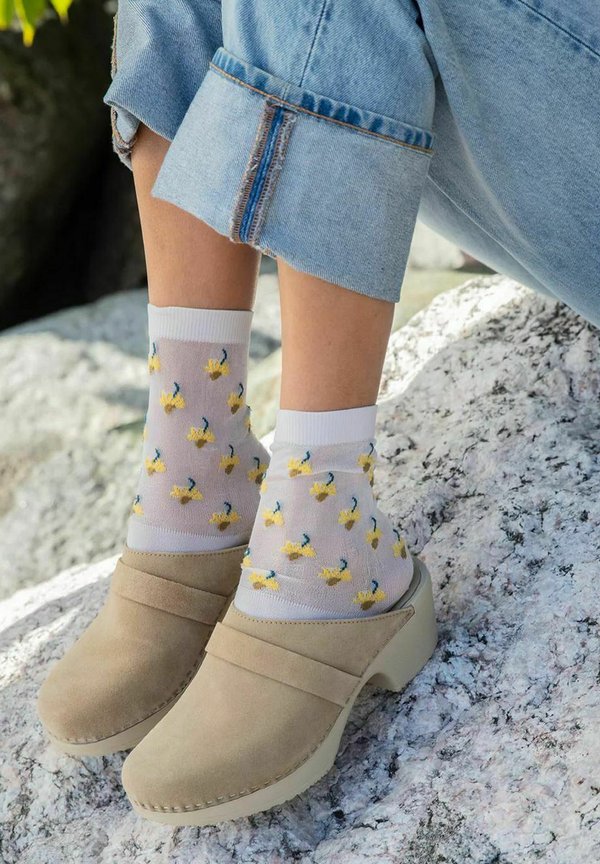 Pantolette hoch - beige