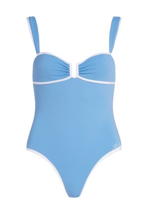 KARL LAGERFELD, SIGNATURE PIPED - Maillot de bain - silver lake blue