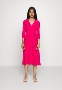 Lauren Ralph Lauren Petite SURPLICE JERSEY DRESS - Vestido de malha - sport pink