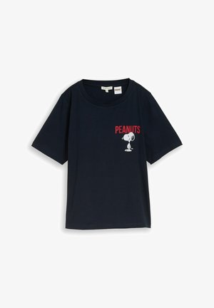 TOM TAILOR, T-SHIRT CREW NECK FRONTPRINT PEANUTS - T-Shirt print - sky captain blue