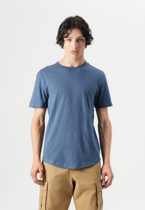 LIVED CURVED HEM - Basic T-shirt - vintage indigo