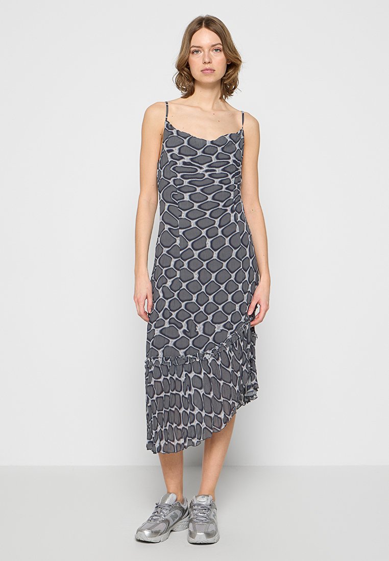 WOOD WOOD Maxi-jurk grijs